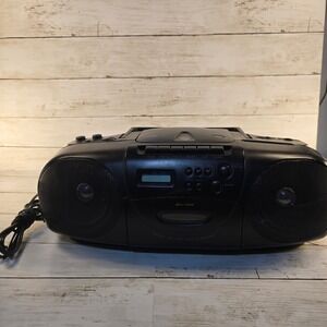 Lenoxx Sound CD-100 Boombox Portable CD Player Cassette Radio AM FM June 1995